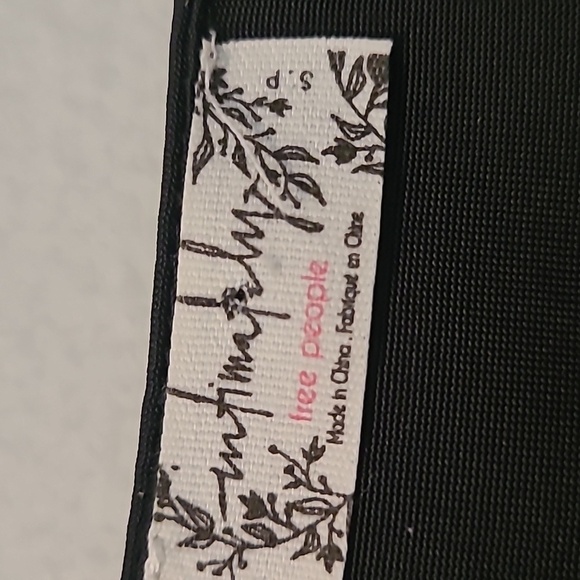 Intimately Free People Black Slinky Stretchy Ruched Side Little Black Dress Sz S - Picture 2 of 12